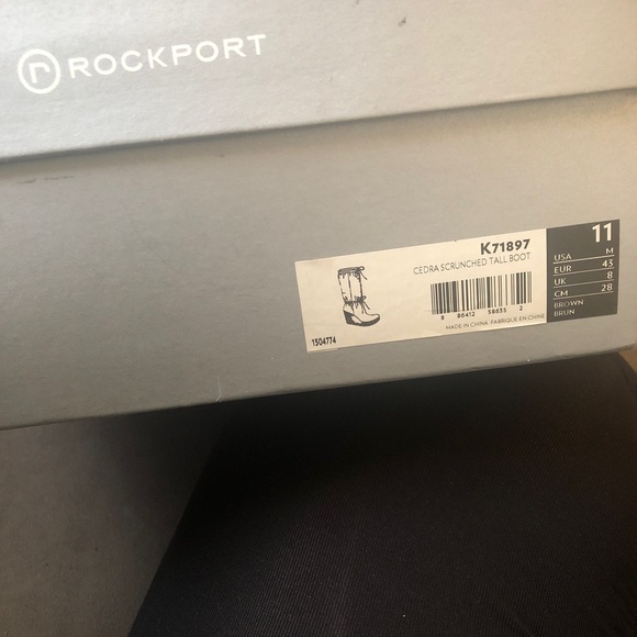 Rockport Women's Wedge heel Cedra Scrunched Boot size 11 new - Picture 4 of 9